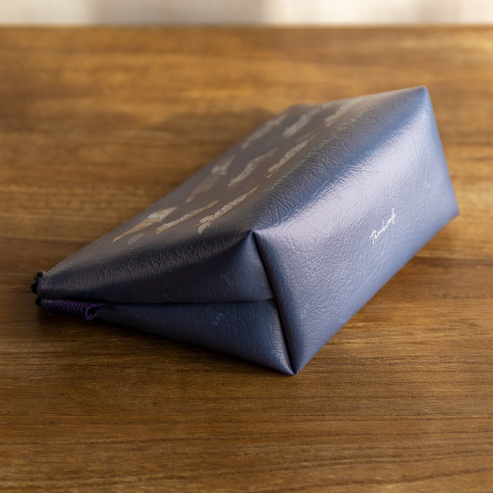 無防備シェルティチャート 三角ポーチ 底 Grayish Navy (グレイッシュネイビー)