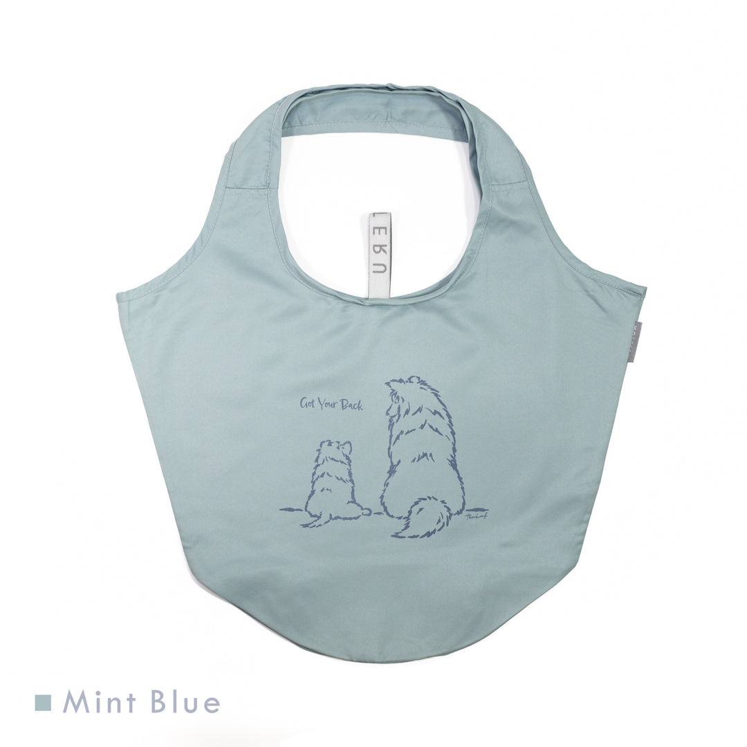 親子シェルティ マルシェバッグ Mint Blue (ミントブルー)