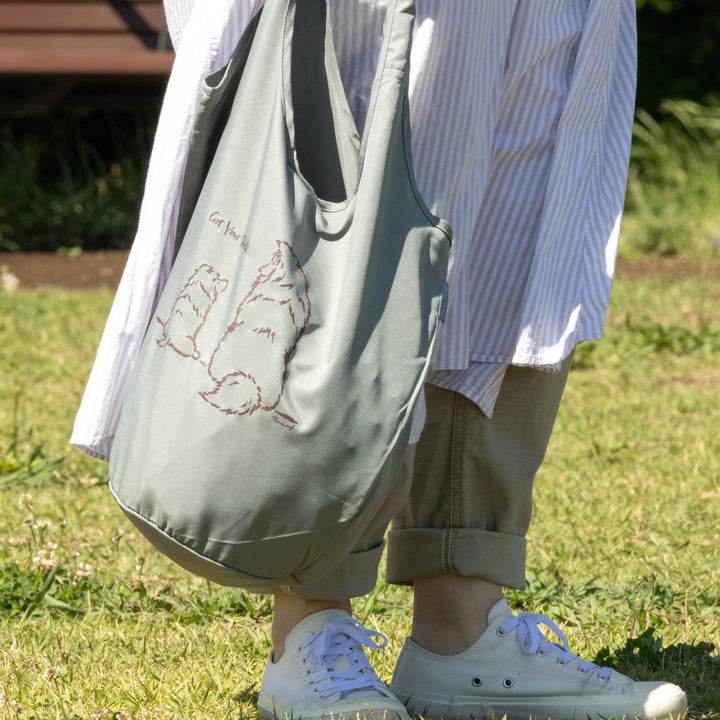 親子シェルティ マルシェバッグ Sage Green (セージグリーン)