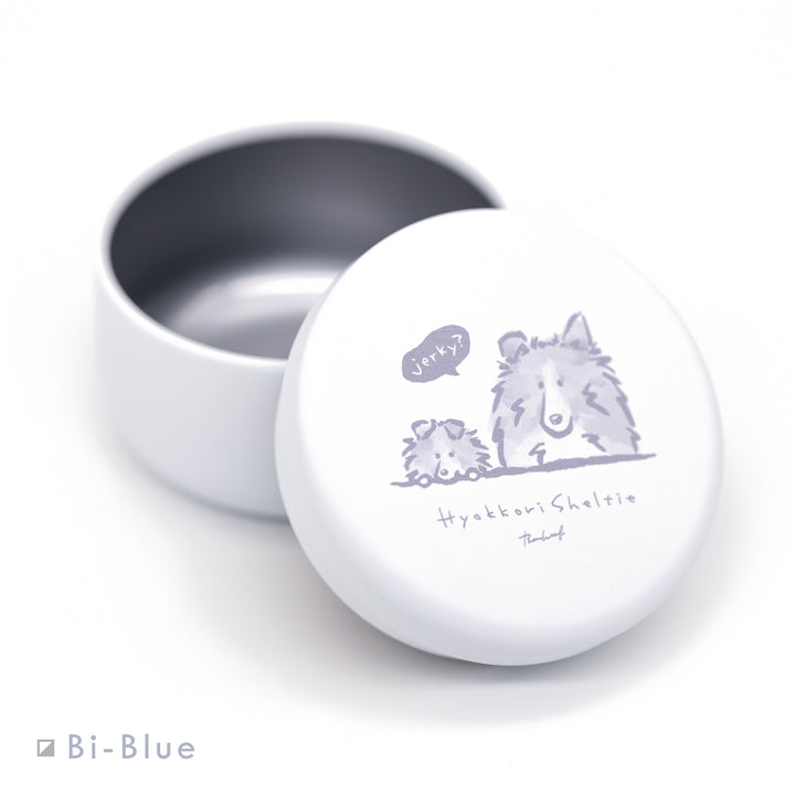 ひょっこりシェルティ プチ缶 小物入れ Bi Blue（バイブルー）