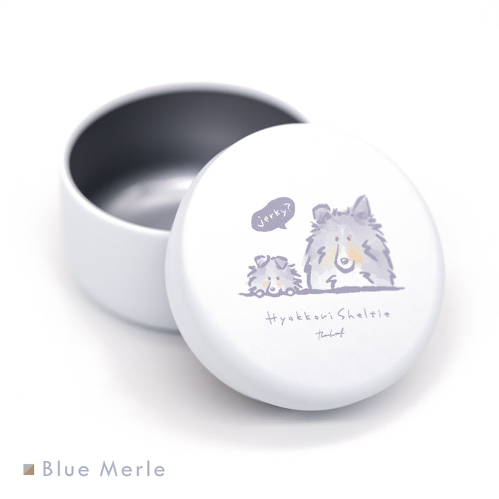 ひょっこりシェルティ プチ缶 小物入れ Blue Merle（ブルーマール）