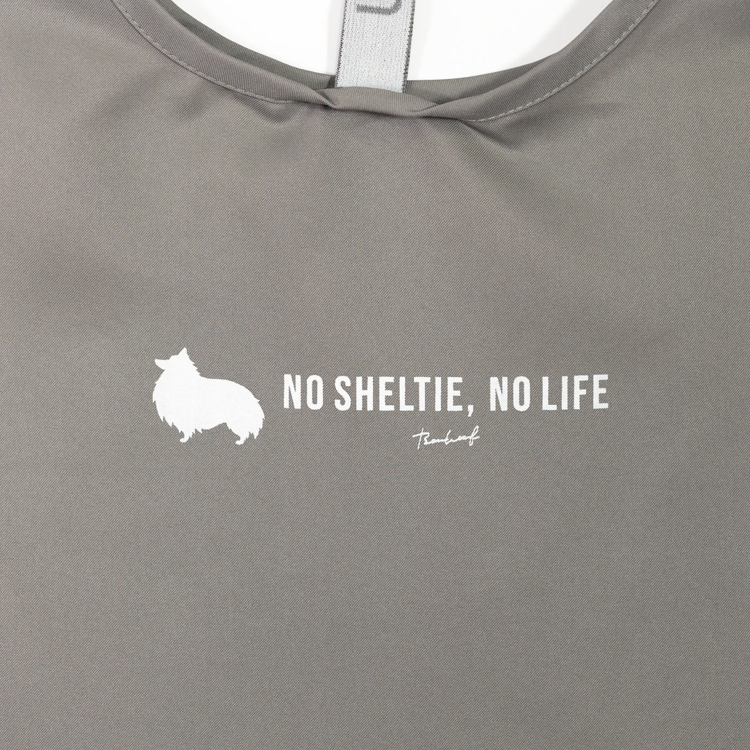 NO SHELTIE, NO LIFE 立ち耳シェルティ マルシェバッグ Gray (グレー)
