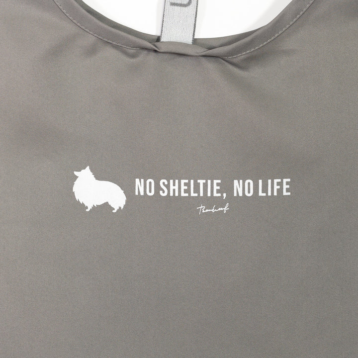 NO SHELTIE, NO LIFE 立ち耳シェルティ マルシェバッグ Gray (グレー)