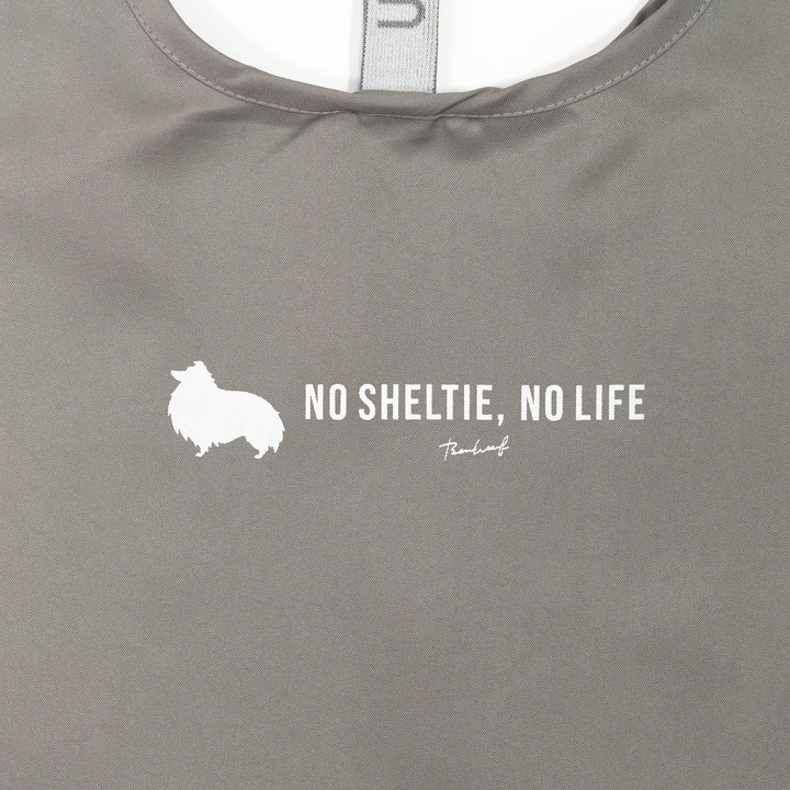 NO SHELTIE, NO LIFE 垂れ耳シェルティ マルシェバッグ Gray (グレー)