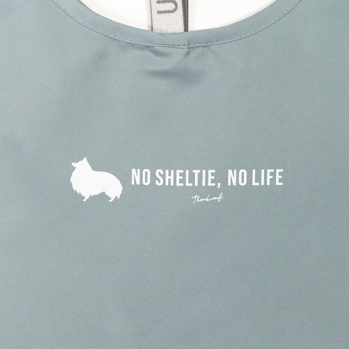 NO SHELTIE, NO LIFE 立ち耳シェルティ マルシェバッグ Mint Blue (ミントブルー)