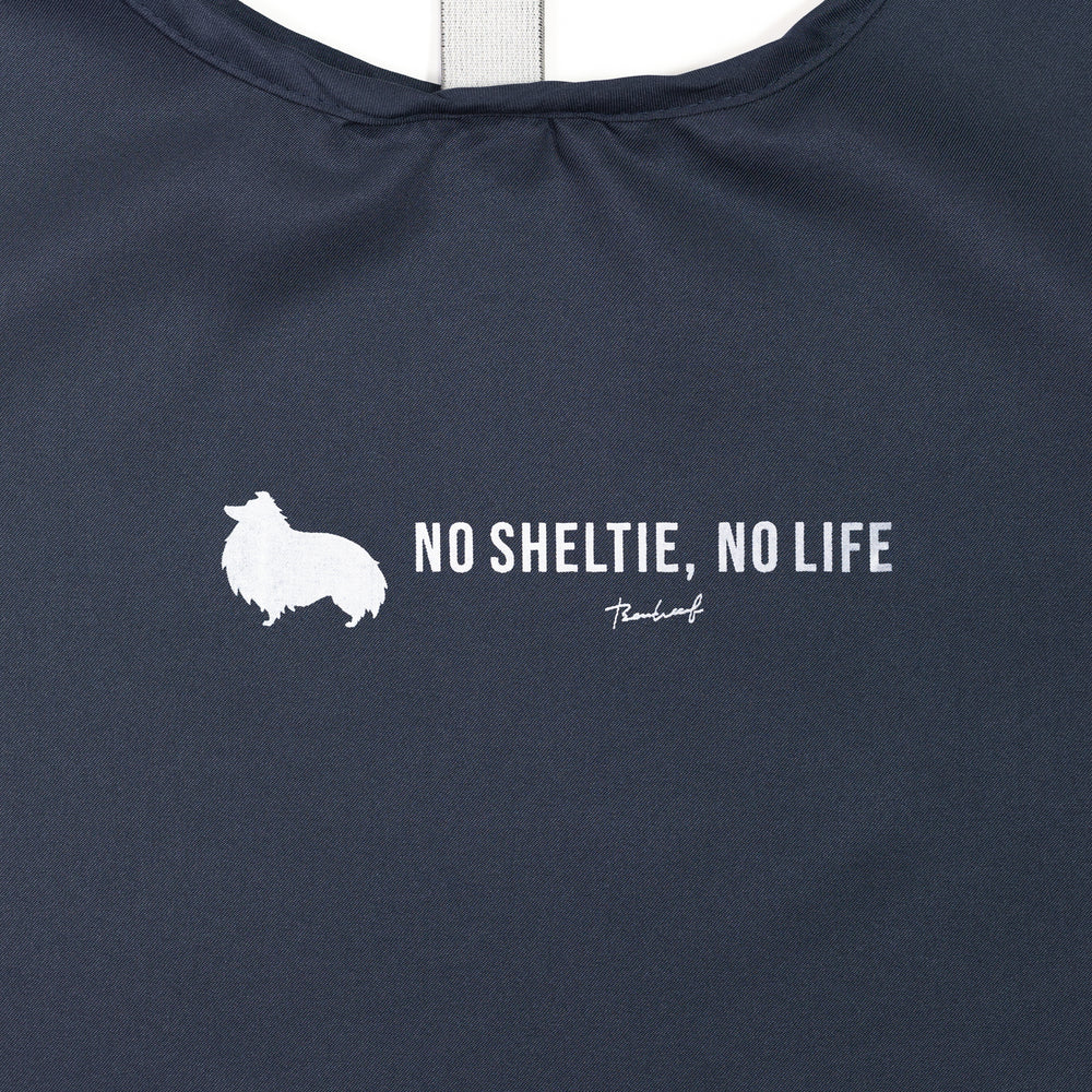 NO SHELTIE, NO LIFE 垂れ耳シェルティ マルシェバッグ Navy (ネイビー)