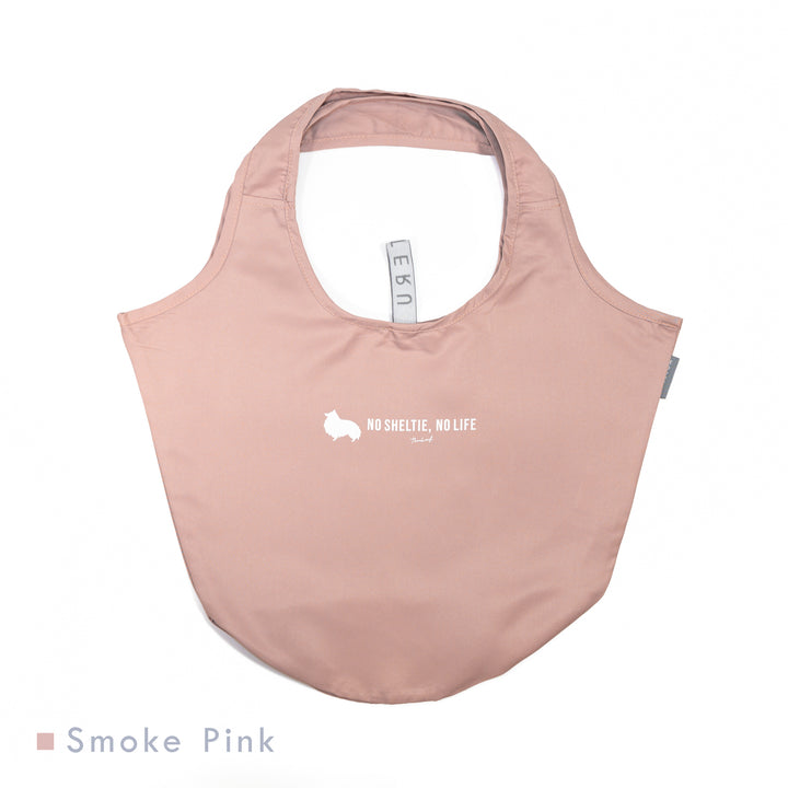 NO SHELTIE, NO LIFE 立ち耳シェルティ マルシェバッグ Smoke Pink (スモークピンク)