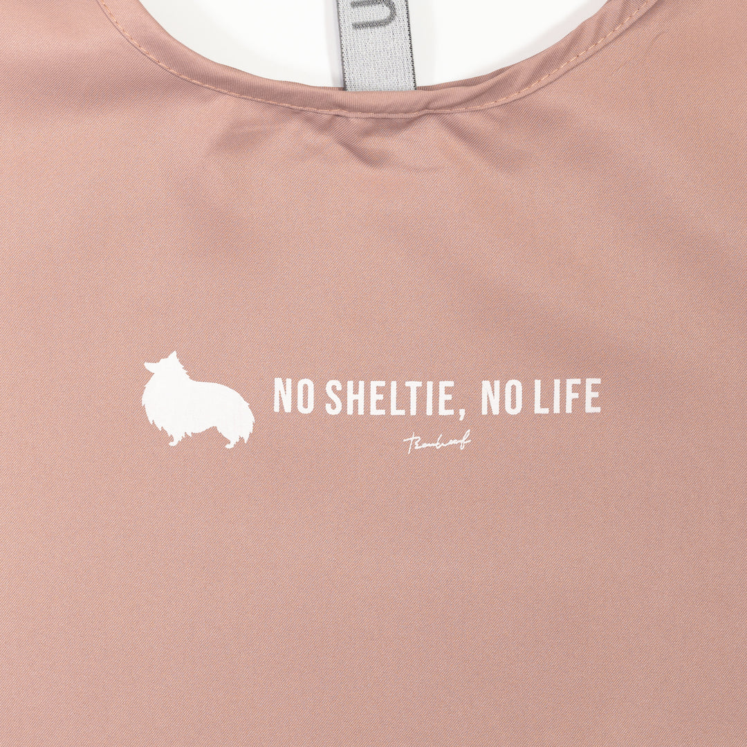NO SHELTIE, NO LIFE 立ち耳シェルティ マルシェバッグ Smoke Pink (スモークピンク)