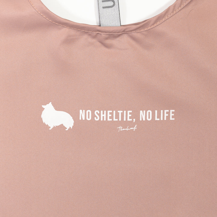 NO SHELTIE, NO LIFE 立ち耳シェルティ マルシェバッグ Smoke Pink (スモークピンク)