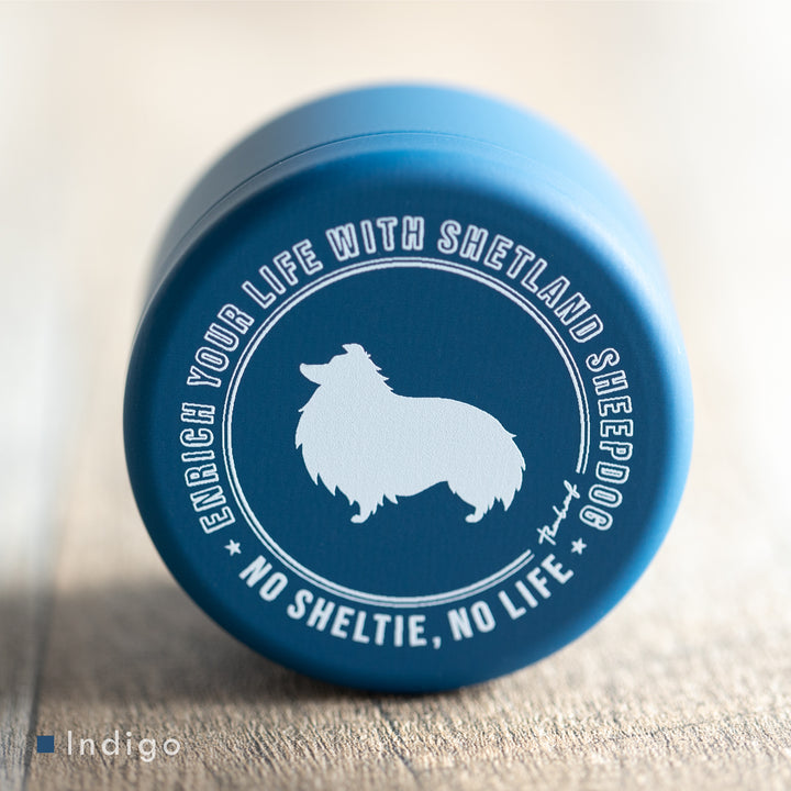 NO SHELTIE, NO LIFE 垂れ耳シェルティ プチ缶 Indigo (インディゴ)