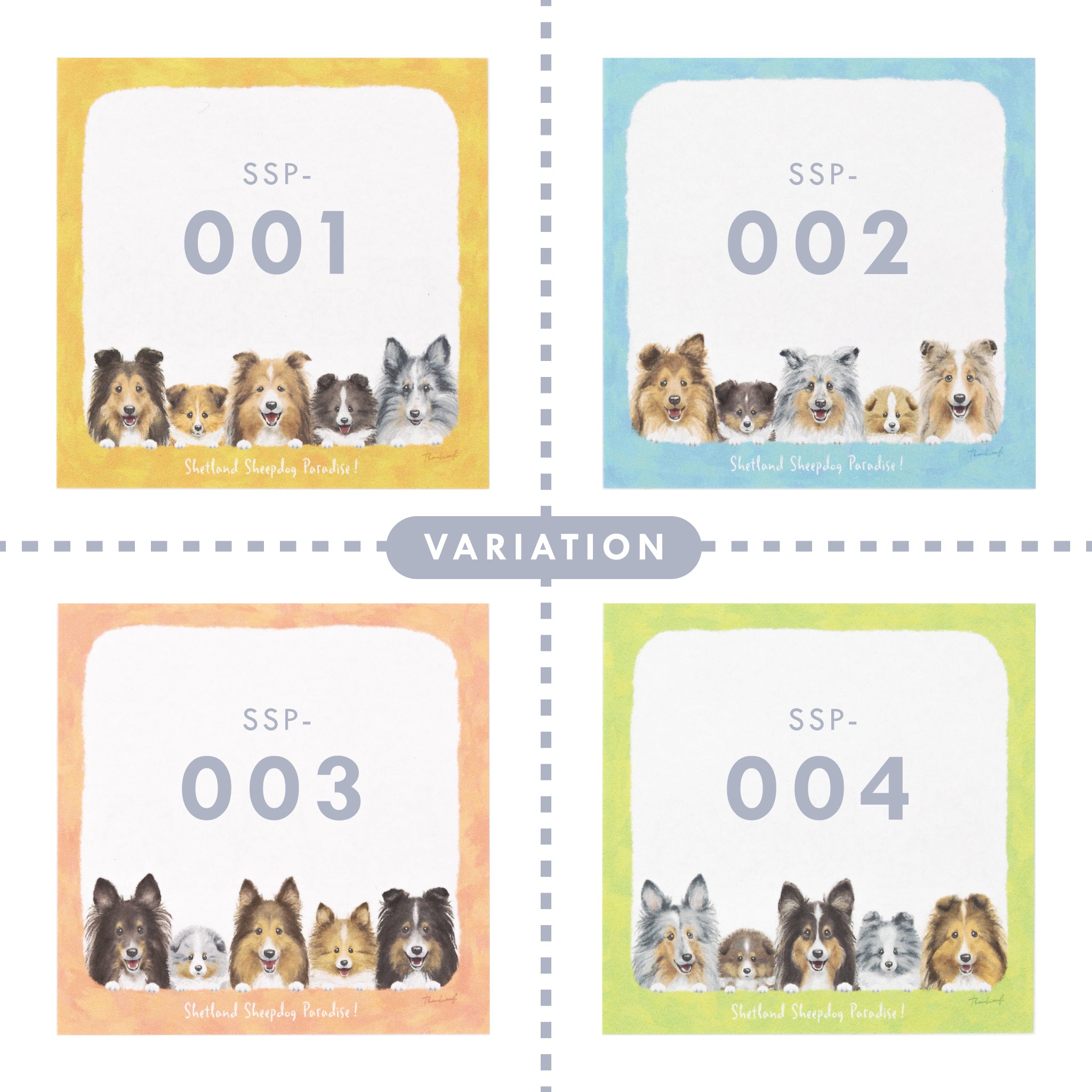 ♡シェルティのオーダーページ✨ シェルティパラダイス！ | メモ用紙セット – BowWoof Shop
