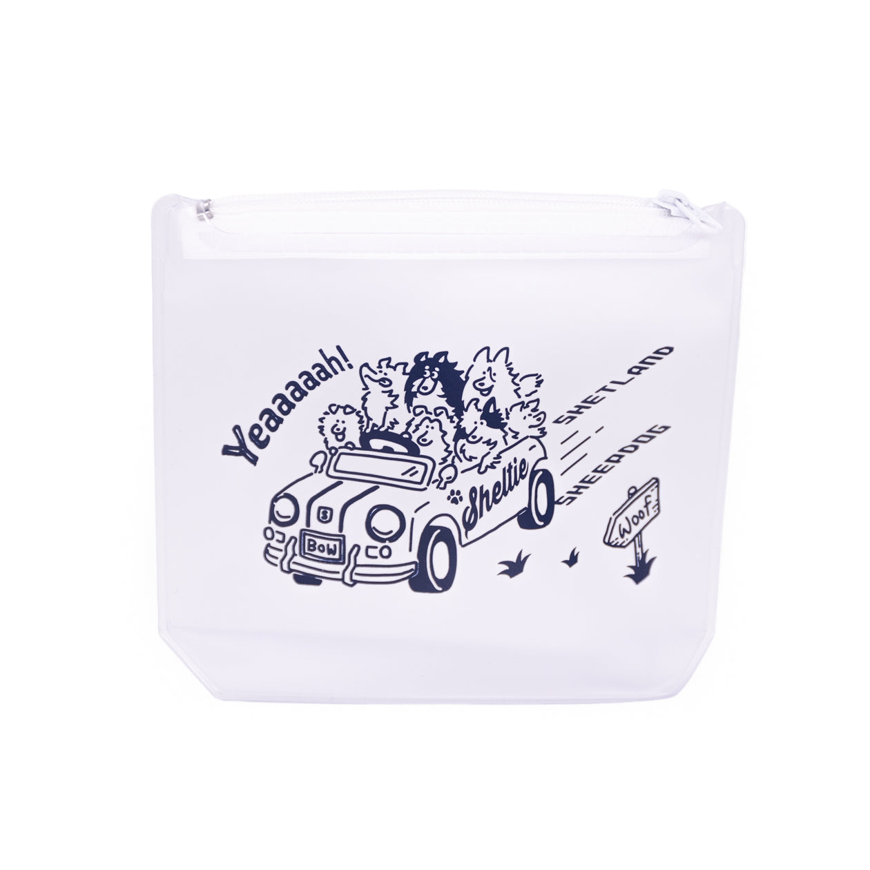Yeaaaaah! Sheltie | ミニクリアポーチ【シェルティグッズ専門店