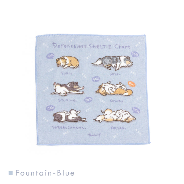 無防備シェルティMIXチャート | ハンドタオル