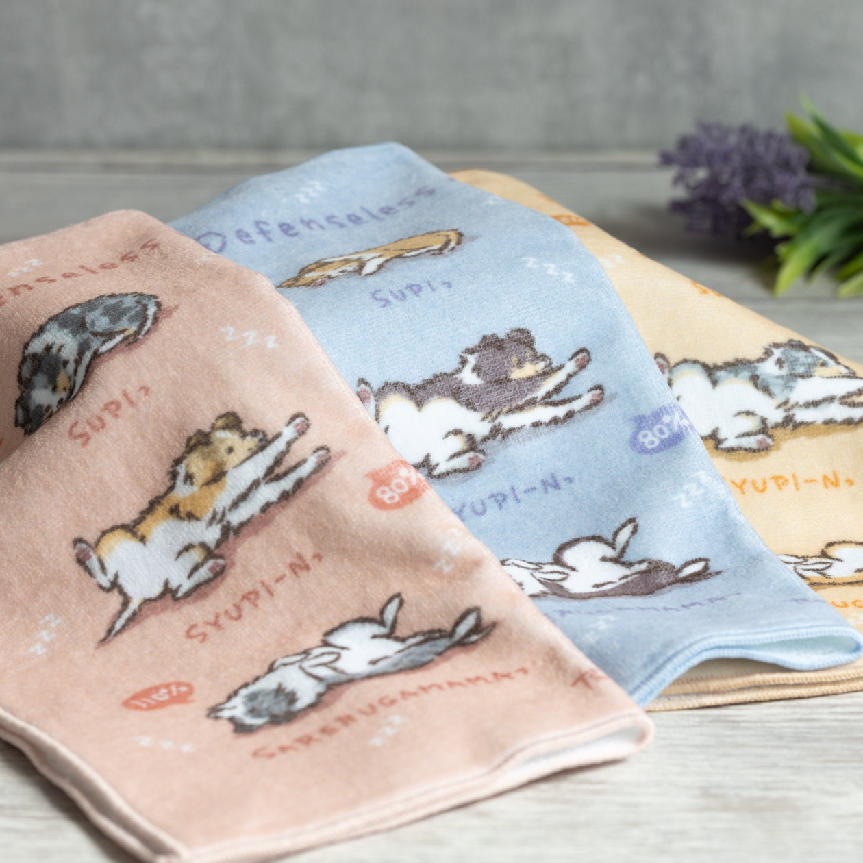 無防備シェルティMIXチャート | NEWハンドタオル【シェルティグッズ