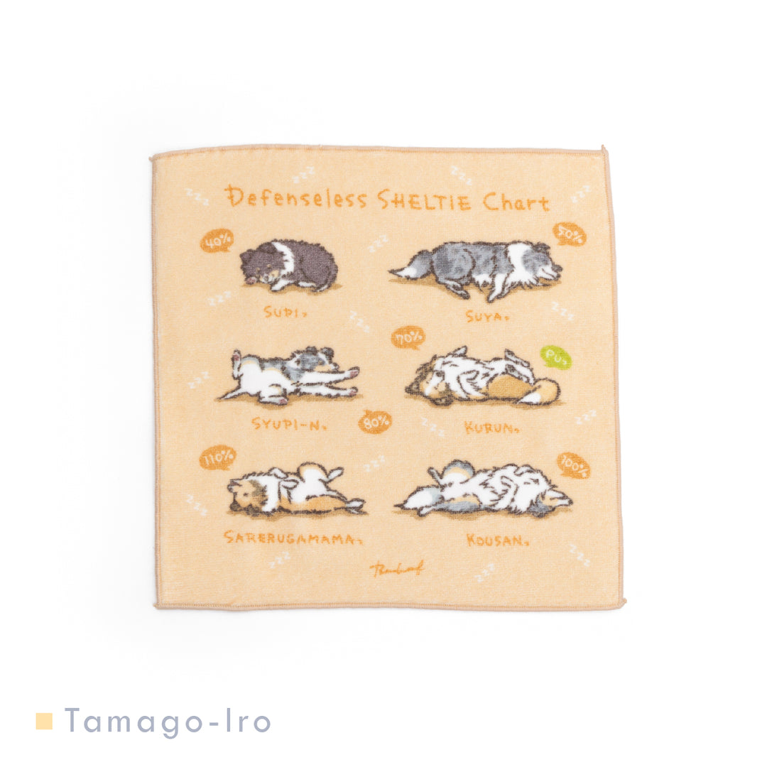 無防備シェルティMIXチャート | ハンドタオル