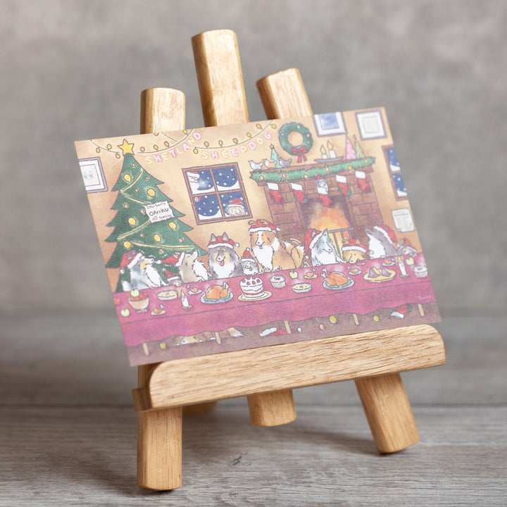 シェルティのXmasパーティ | ポストカード