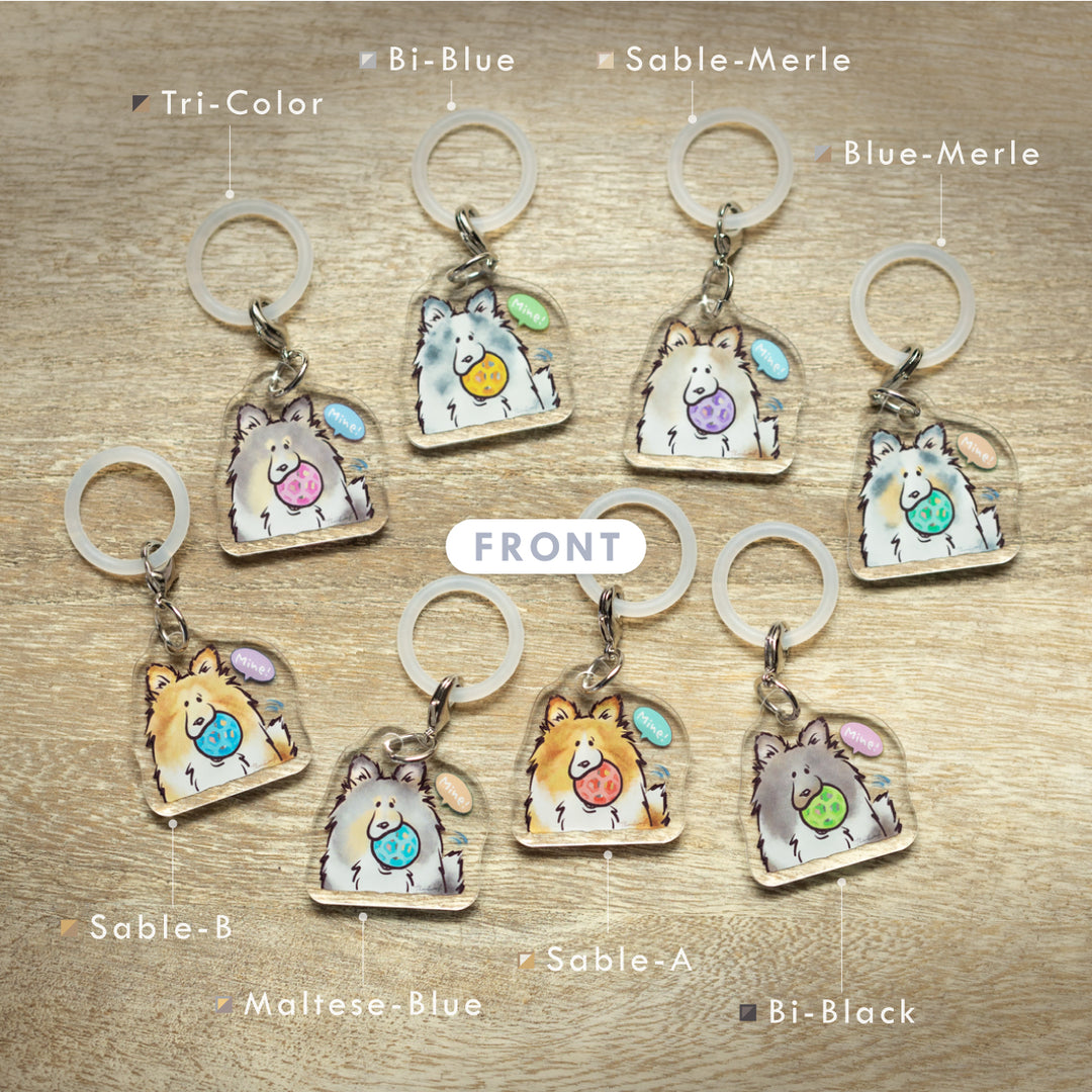 ボール渡したくないシェルティ | めじるしチャーム