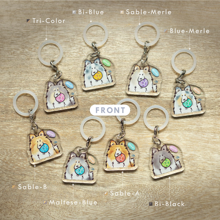 ボール渡したくないシェルティ | めじるしチャーム