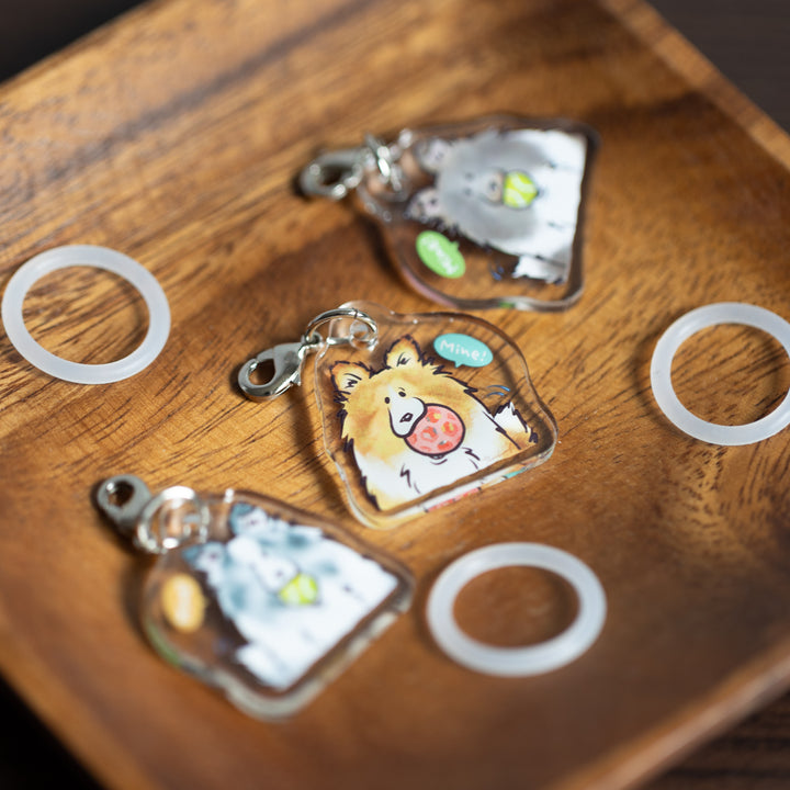 ボール渡したくないシェルティ | めじるしチャーム