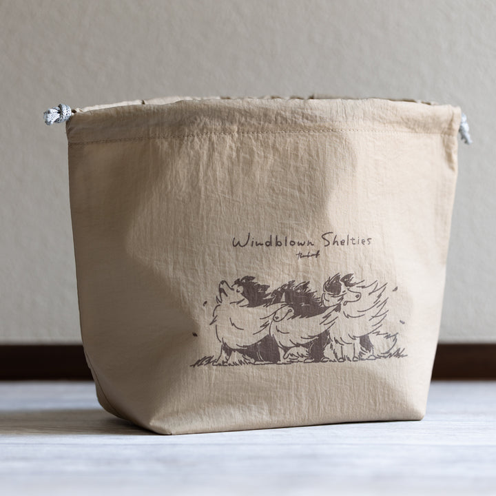 Windblown Shelties | 2way保冷巾着バッグ