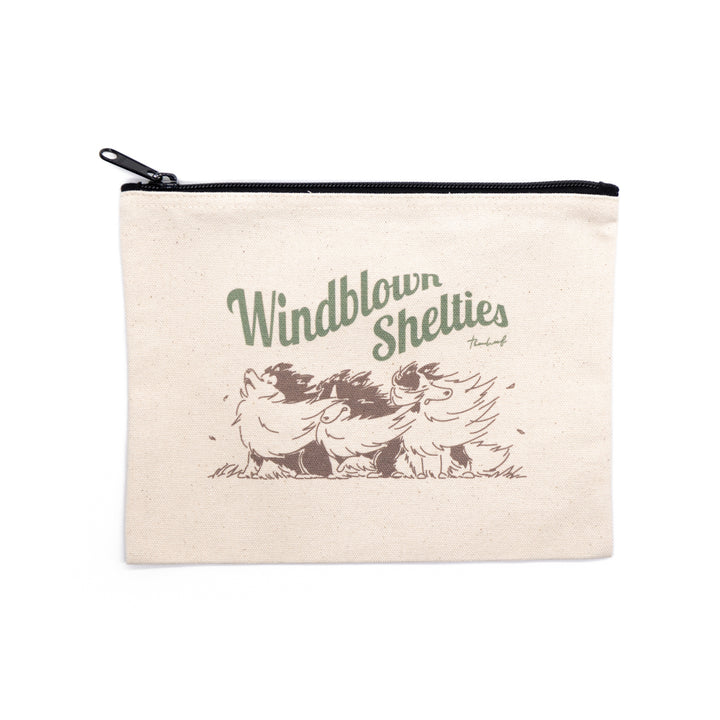 Windblown Shelties | キャンバスフラットポーチ