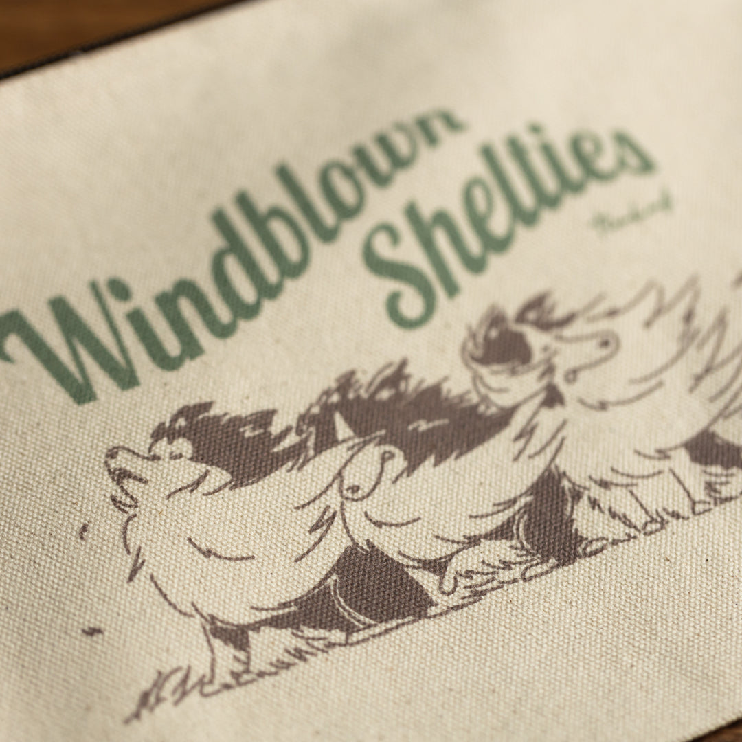 Windblown Shelties | キャンバスフラットポーチ