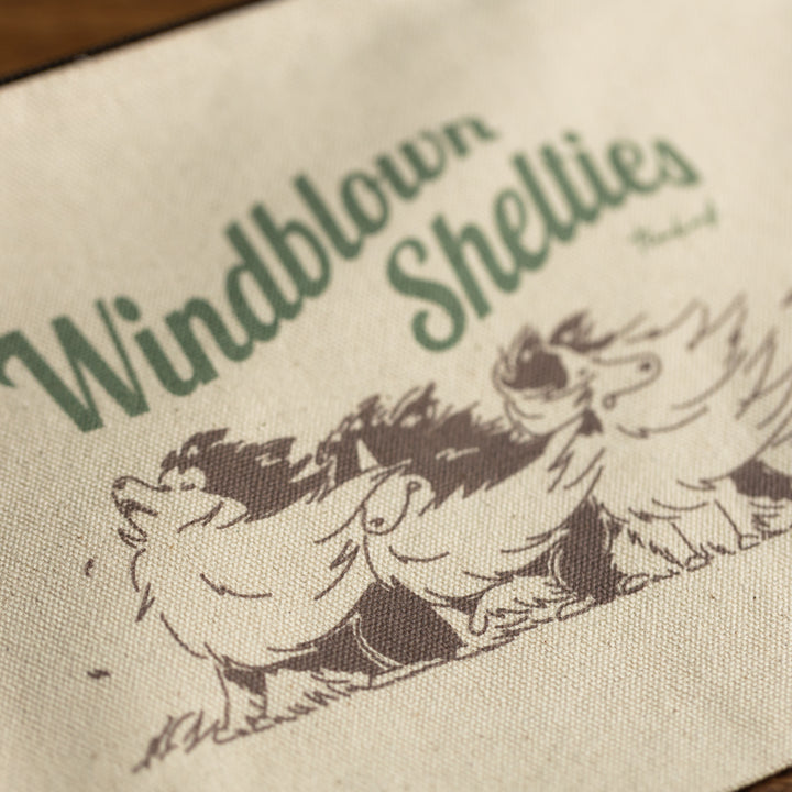 Windblown Shelties | キャンバスフラットポーチ