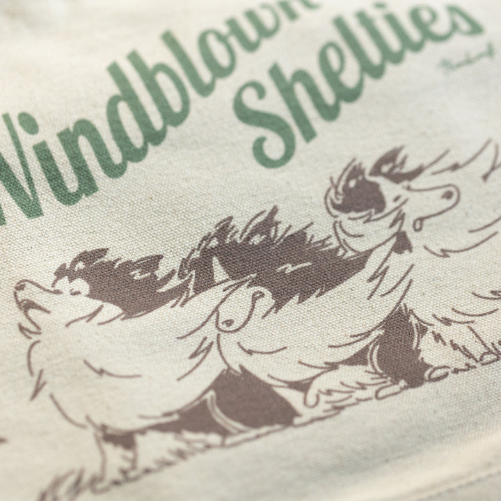 Windblown Shelties | キャンバスショルダートートバッグ