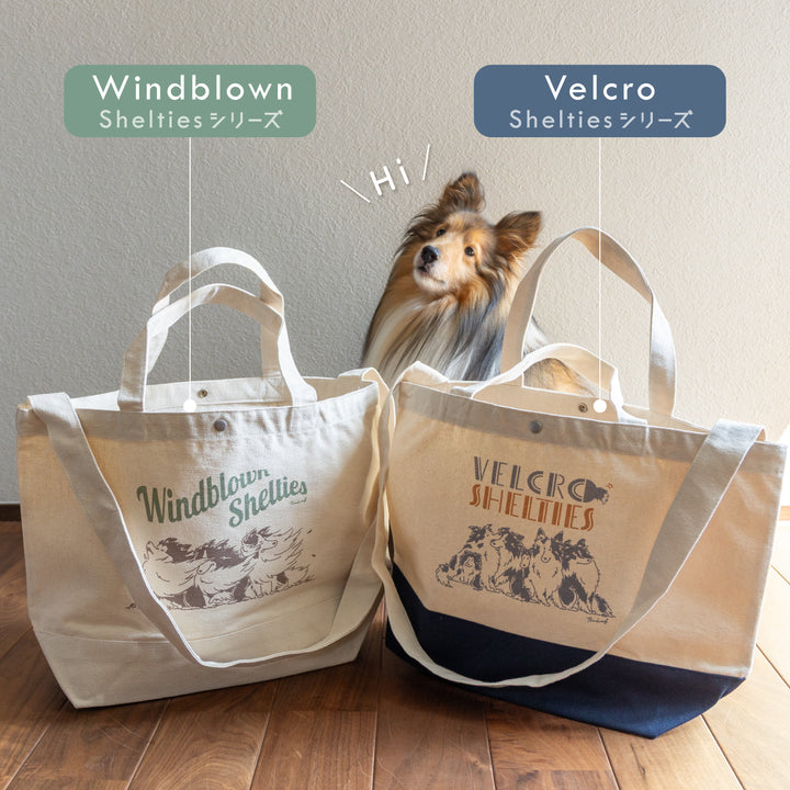 Velcro Shelties | キャンバスショルダートートバッグ
