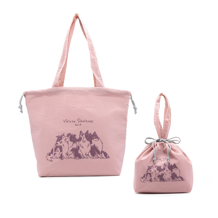 Velcro Shelties | 2way保冷巾着バッグ