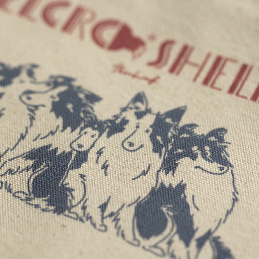 Velcro Shelties | キャンバスフラットポーチ