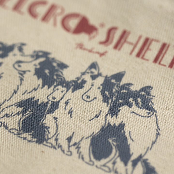 Velcro Shelties | キャンバスフラットポーチ
