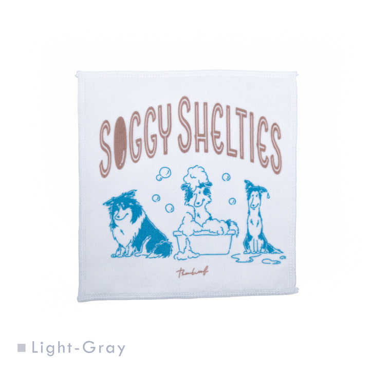 Soggy Shelties | マイクロファイバータオルハンカチ