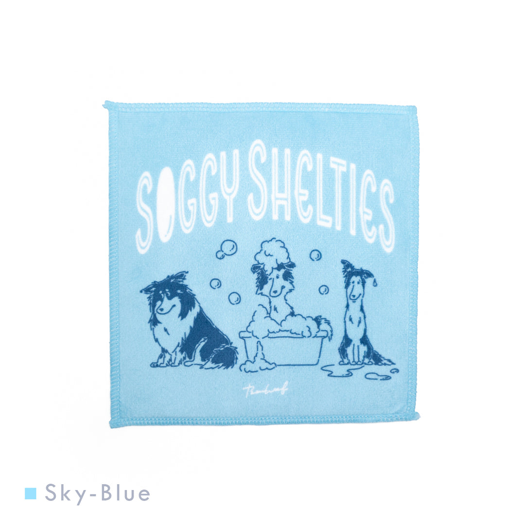 Soggy Shelties | マイクロファイバータオルハンカチ