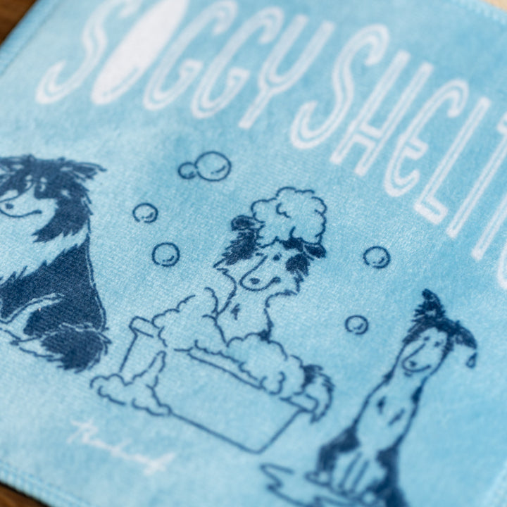 Soggy Shelties | マイクロファイバータオルハンカチ