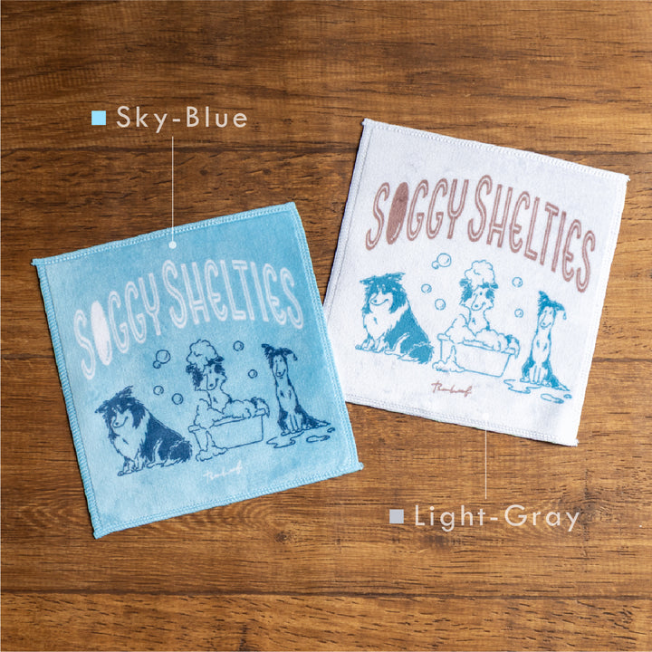 Soggy Shelties | マイクロファイバータオルハンカチ