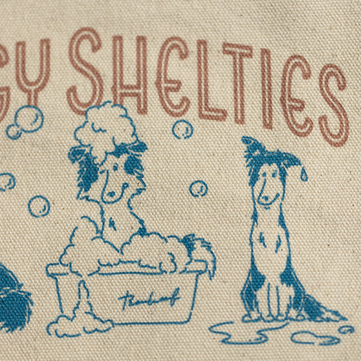 Soggy Shelties | キャンバスフラットポーチ