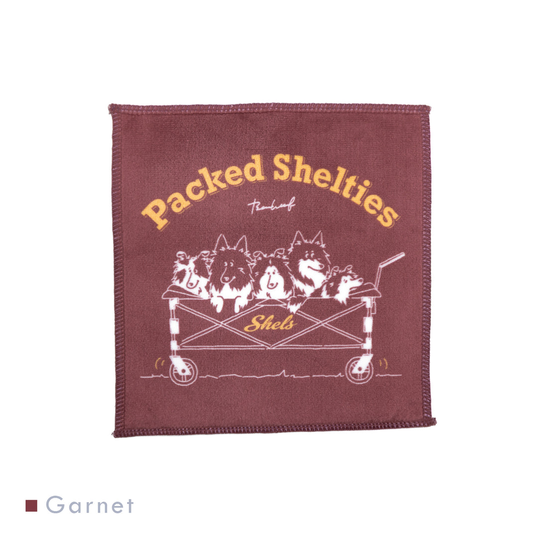Packed Shelties | マイクロファイバータオルハンカチ