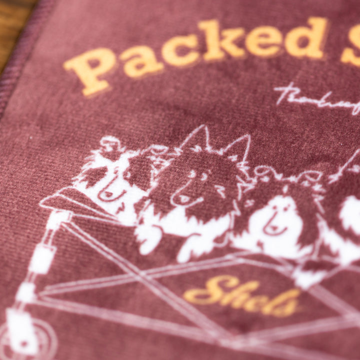 Packed Shelties | マイクロファイバータオルハンカチ