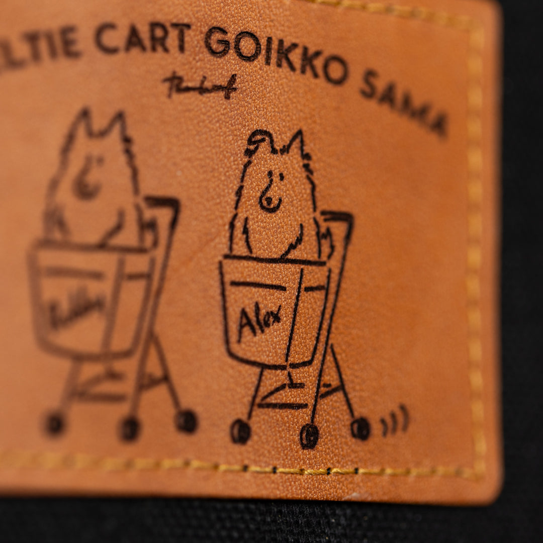 《オーダー品》シェルティカート御一行さま | レザータグ付きサコッシュ